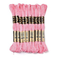 FASHEWELRY 10 Skeins Embroidery Floss Friendship Bracelet String Threads 6-Ply 0.5mm Hot Pink Cross Stitch Embroidery Thread for Sewing Bracelet Making Stitching Crafts - color: Hot Pink, size: 0.5mm