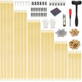 24-Pc Needlepoint Stretcher Bars Kit for Needlework & Embroidery - color: Wood-6,8,10,12,14,16Inch 24pcs