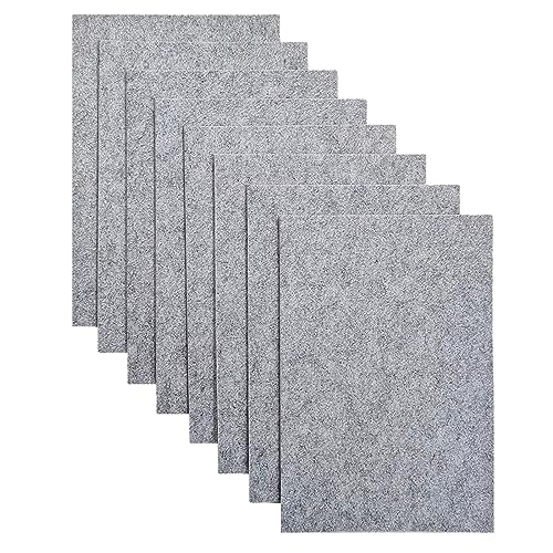 Jtnohx Stiff Felt, 2mm Thick Felt Sheets for Crafts, 8"x12" Hard Felt Fabric Squares 8Pcs for DIY Projects (Grey Color) - color: Grey
