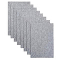 Jtnohx Stiff Felt, 2mm Thick Felt Sheets for Crafts, 8"x12" Hard Felt Fabric Squares 8Pcs for DIY Projects (Grey Color) - color: Grey