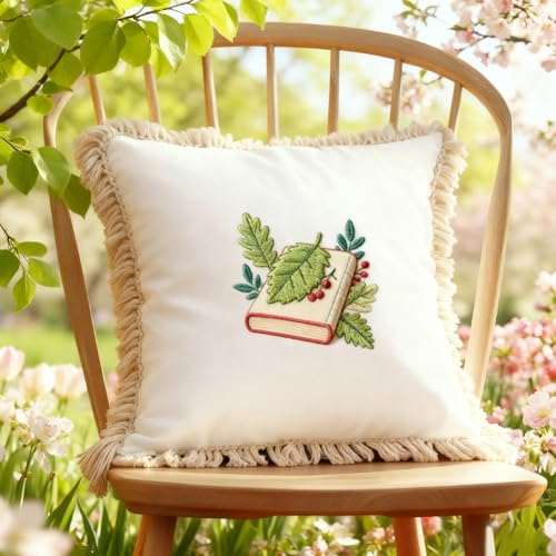 ORIGACH 4 Sheets Book Water Soluble Embroidery Patterns Stabilizers - color: Book & Stationery