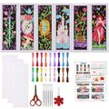 ORIGACH 6 Set Fairy Tale Fantasy Cross Stitch Bookmark Kit for Beginner - style: Fairy Tale Fantasy