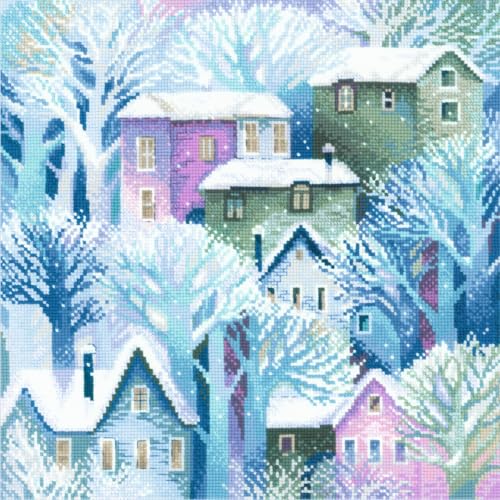 RIOLIS 2247 Panel/Cushion Town Counted Cross Stitch Kit 15.75 x 15.75 in - style: Panel/Cushion Town 2247