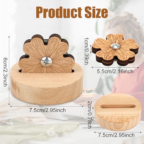 Daisy Thread Cutter, Tabletop Blade Saver Thread Cutter with Anti-Slip Stand Yarn Cutter Thread Cutting Tools Quilting Supplies for Sewing Seam