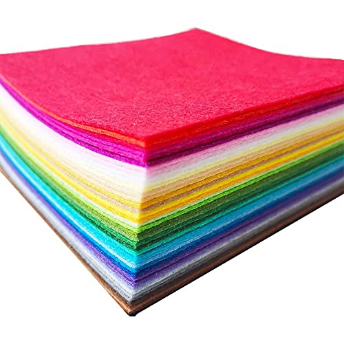 Felt Sheets, 40 Pcs 12 X 12 inches (30 X 30cm) 1mm Thick Soft Felt Fabric Sheet, DIY Craft Sewing Pre-Cut Quilt Squares, Premium Colorful Hard Fabric Sheets for Handmade Crafting& DIY Projects. - color: M-3
