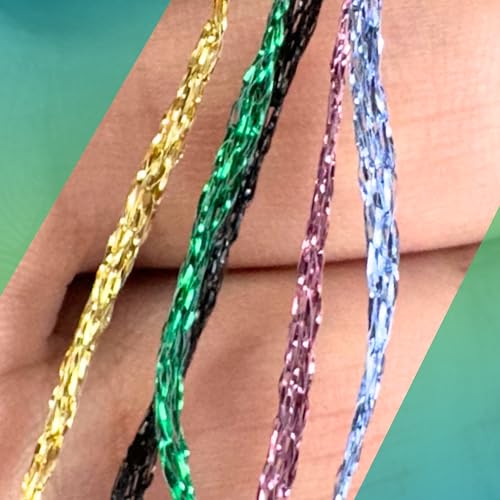 YarnArt Sparkle Metallic Shiny Yarn, 60% Metallic Polyester 40% Polyamide, 25g, 160m, 2.5mm Needles & 3mm Hooks (1300) - color: 1300