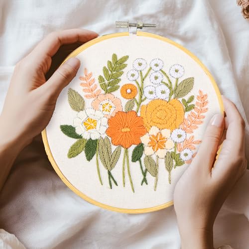 DIAMOND DOTZ Country Garden Embroidery Craft Kit for Adults, Beginners - color: Embroidery Country Garden