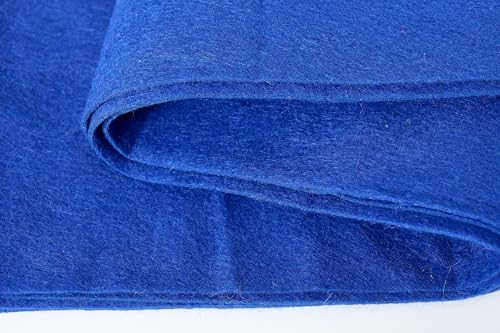Soft Felt Fabric Sheets 1.6mm Thick Sewing Patwork Material Large Craft Felt Roll Fabric by The Yard (Royal Blue, 18"X 36" Inches) - color: Royal Blue, size: 18"X 36" Inches