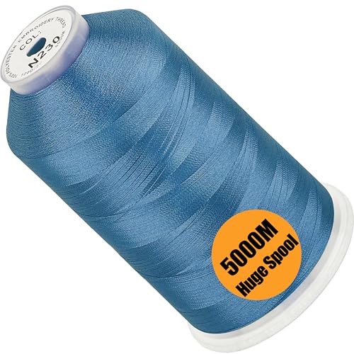 New brothread Huge Spool Embroidery Thread -Bright Blue Fits Janome Color - color: Bright Blue-N230