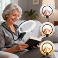 5X Neck Magnifying Glass with Light Hands Free for Reading,Seniors