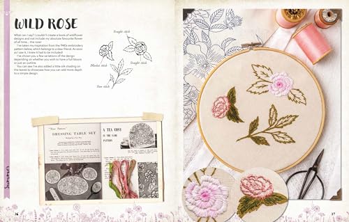 A Love of Cloth and Thread: Among the Wildflowers: Over 25 original embroidery designs with iron-on transfers