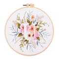 Amiiba Embroidery Starter Kit with Letter U Pattern, DIY Full Range Stamped Embroidery Cross Stitch Kits for Beginners Adults (Letter U) - color: Letter U