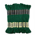 Pack of 12 Premium Embroidery Thread | 100% Egyptian Cotton Premium Skeins | Cross Stitch Embroidery Floss | Oeko TEX Certified Stranded Cotton | Ideal for Arts & Crafts (Emerald Green 923) - color: Emerald Green 923