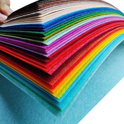 Jtnohx Stiff Felt Sheets Felt Fabric for Crafts 8"x12" 40 Colors - size: 8 x 12 inches