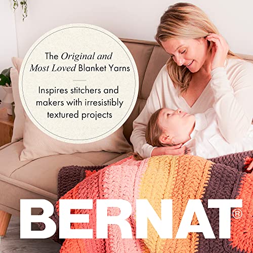 Bernat Blanket Yarn, Plum Chutney - color: Plum Chutney, size: 1 Pack