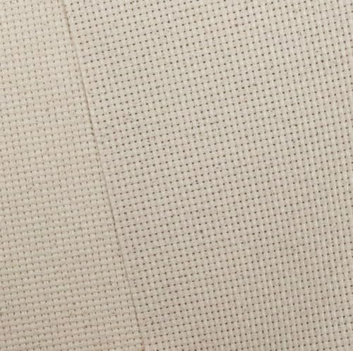KCS one Piece 19" x 28"(48cmx72cm) 11CT Counted Cotton Aida Cloth Cross Stitch Fabric (Oatmeal) - color: Oatmeal