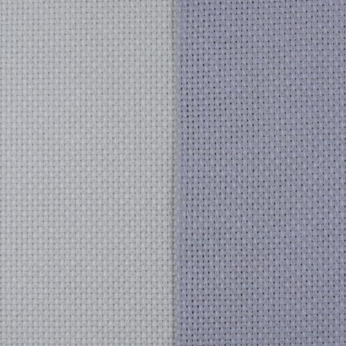 KCS 2 pc of 15" x 18" Counted Cross Stitch Cotton Aida Cloth Needlework Fabric (Light Grey+Light Steel Grey, 14CT) - color: Light Grey+light Steel Grey, size: 14CT