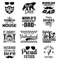 12pcs Fathers' Day Iron On Decals Thermal Transfer Stickers for Clothing Appliqued Sublimation Patches Iron On Transfer Designs Heat Press Vinyl for Shirts Pillow Covers - style: 12PCS-W01(Small)