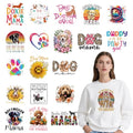 Dtf Transfers Ready to Press - 20Pcs Dog Mom Iron on Transfers for Tshirts, Dog Owners Iron on Decal Patches, Pet Animal Lovers Heat Sublimation Stickers for DIY Clothes Hat Bags Pillows Gifts - color: Dog Mom185