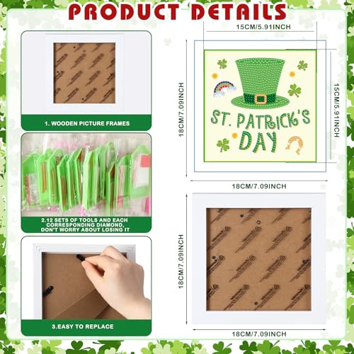 Trandraft 13 Pcs Seasonal Holiday Small Diamond Art Kits for Adults Craft - style: Cartoon Style
