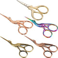 Honoson 5 Pcs Embroidery Scissors Stainless Steel Stork Design 3.6 Inch