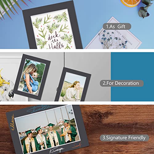 Somime 10 Pack Black Acid Free Precut Picture Mats 16x20 for 11x14 Photos - size: black 10pc precut 16x20