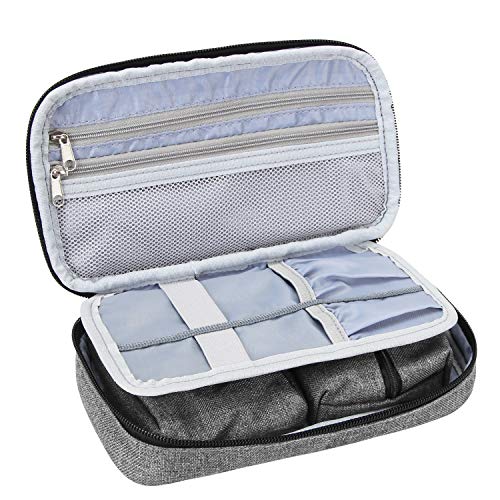 LUXJA Diabetic Supplies Travel Case, Gray - color: Gray