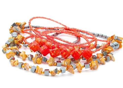 Mixed Craft Beads 1000Pcs/20g Glass Seed Tube Bead Bugle Bead 1.5-4.5mm Small Loose Spacer Beads for DIY Bracelets Necklace Earring Jewelry Making (Red) - color: Red