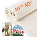 Pllieay 40" x 40" Large Overlocking Primary Tufting Cloth, Monks Cloth - size: 1pcs 40x40 inch