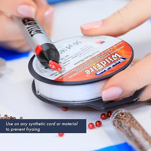 Beadalon Wildfire Cord Cutter: Macrame Cord and Fireline Beading Thread Burner, Ideal for Jewelry Making, Trims and Prevents Fraying of Cords, Simple Operation, Battery Operated with Safety Switch - style: Cord Cutter
