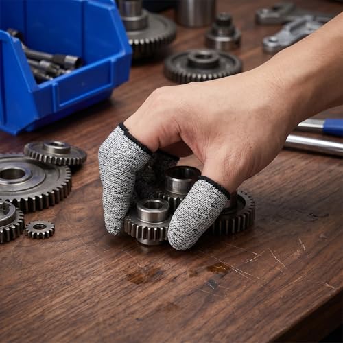 12PCS Finger Cots Cut Resistant Protector,Finger Covers for Cuts - size: 12PK