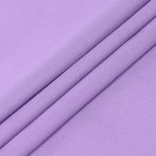 Cotton Fabric By The Yard 58 Inches Wide for Quilting, Sewing, Apparel, Embroidery, DIY Crafts(Purple, 5Y) - color: Purple, size: 5 Yards(58" x 180")