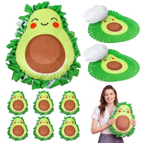 Weysat 6 Sets Avocado Tied Pillow Craft Kit, Avocado Shaped Pillows - style: Avocado