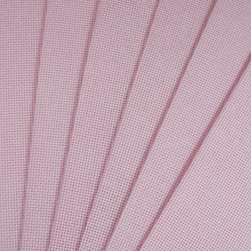 KCS 4/6 pc of 12" x 18"(30cmx45cm) 18CT Counted Cotton Aida Cloth Cross Stitch Fabric (6 pc, Pink) - color: Pink, size: 6 pc