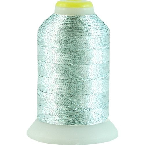 ThreadArt Metallic Embroidery Thread, 1000M, No. L66 - Blue Ice - color: BLUE ICE