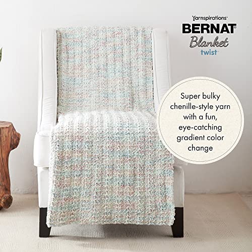 Bernat Blanket Twist Yarn for Crocheting & Knitting, Making Waves, 2-Pack - color: Making Waves, size: 2 Pack, style: BLANKET TWIST