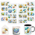 32 PCS Spring Bees UV DTF Cup Wrap Stickers - style: Spring Bees
