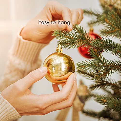 Christmas Tree Ornament String Hooks - Gold Easy Snap Ribbon 200 Pk - color: Gold