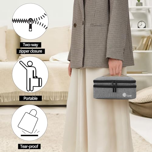 Luxja Double-Layer Medium Sewing Organizer, Gray - color: Gray, size: Medium