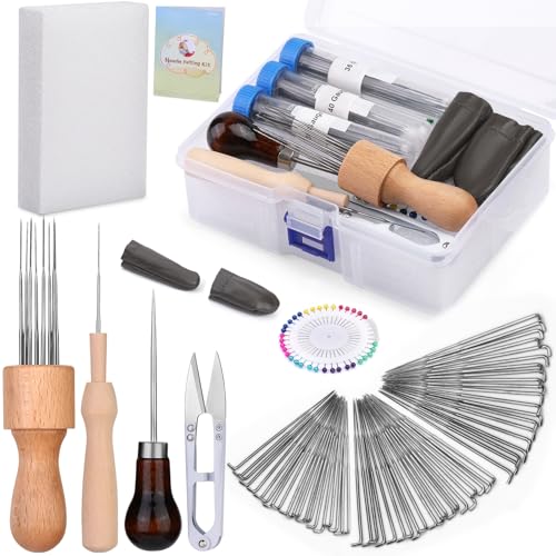 IMZAY Needle Felting Tools, 60 Pcs 3 Sizes Needle Felting Supplies - color: Multicolor01-70Pcs
