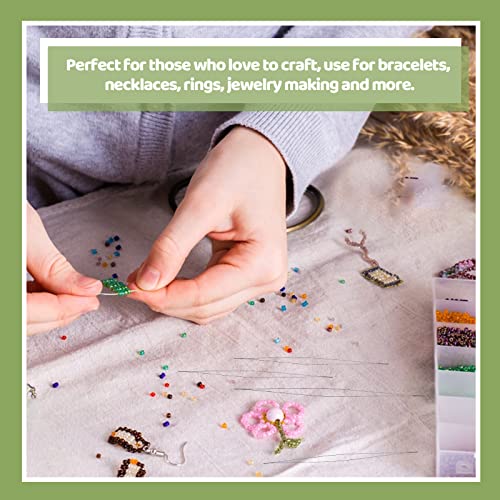 24 Pcs Beading Needles for Seed Beads Big Eye Collapsible Seed Bead Needles - size: 24 Pcs