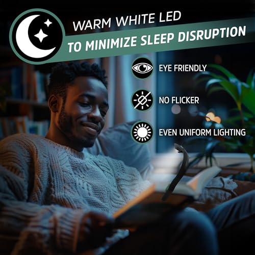 Energizer Flex-R LED Rechargeable Book Lights for Reading at Night, Reading Light with Warm LED Color, Long-Lasting and Lightweight Reading Lamp - color: Multicolor