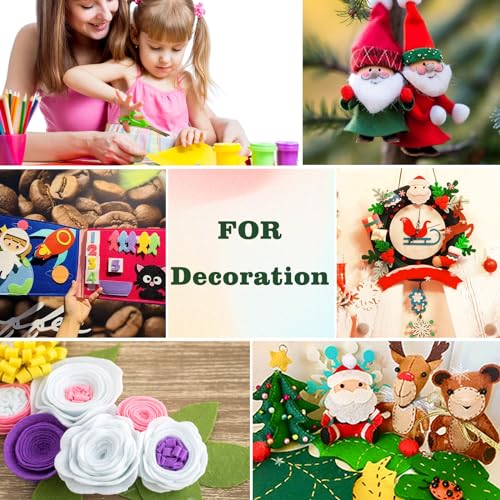 Jtnohx Felt for Crafts, 16 Pcs Felt Fabric, 7"×11.3" Stiff Felt Sheets, Craft Felt Square for Sewing (Beige) - color: Beige