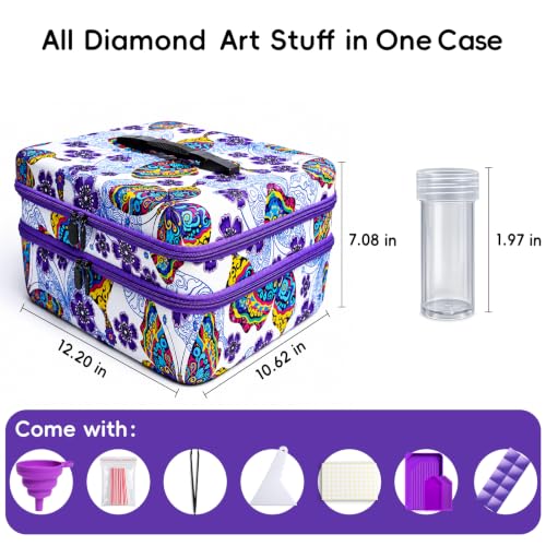 ZORETCO Diamond Art Storage - 240 Containers Diamond Art Kits for Adults - color: Butterfly, size: 240 Jars