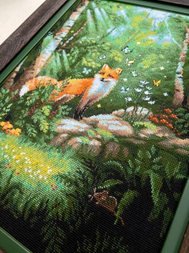 RIOLIS 2251 Fox in the Forest Counted Cross Stitch Kit 11.75 x 15.75 in - style: Fox in the Forest 2251