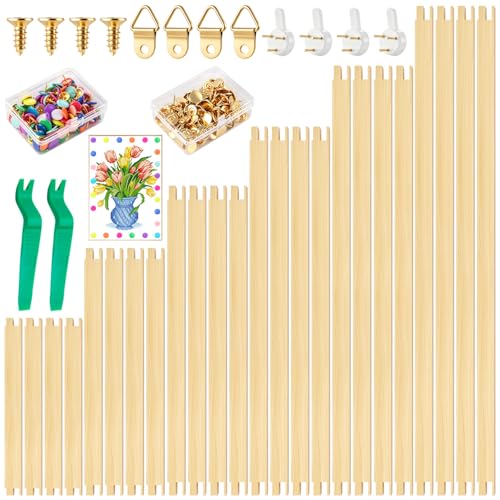 24 Pcs Needlepoint Stretcher Bars 6 Sizes for Needlework - color: 24pcs