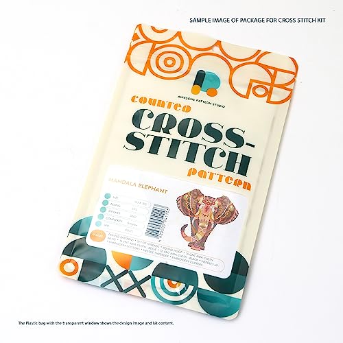 Yosemite National Park CS420-2 - Counted Cross Stitch KIT#2. Set of Threads, Needles, AIDA Fabric, Needle Threader, Embroidery Clippers and Printed Color Pattern Inside. - size: Cross Stitch KIT #2