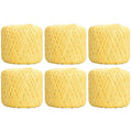 ThreadArt 100% Cotton Crochet Thread Size 3, 6 Ball Pack, Lemonade 6 - color: LEMONADE, size: SIZE 3 - 6 PACK