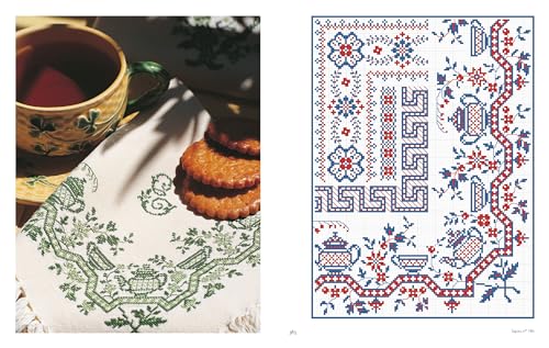 Vintage French Needlework: 300 Authentic Cross-Stitch Patterns―Flowers, Borders, and Alphabets from Antique Textiles
