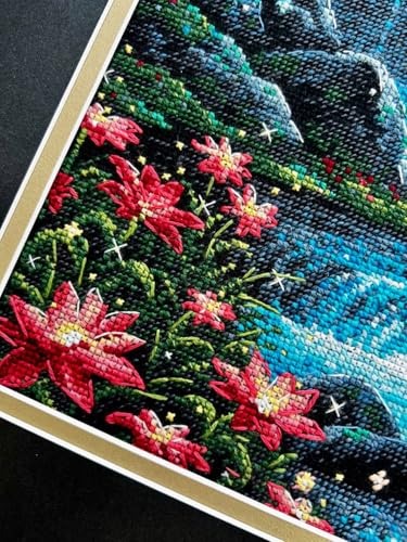 RIOLIS 2274 Magical Waterfall Counted Cross Stitch Kit 11.75 x 15.75 in - style: Magical Waterfall 2274